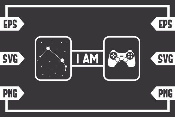 Aries Star Sign and Gaming Controller: Graphics for Crafts