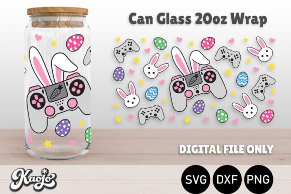 Easter Bunny Gamer Graphics for Crafts