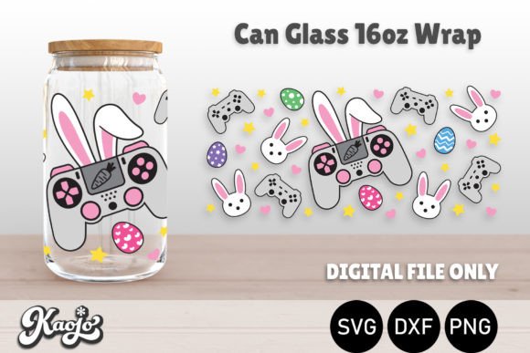 Easter Bunny Gamer Graphics for Crafts