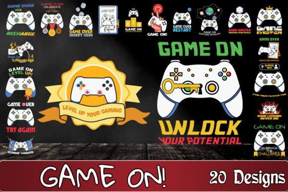 Game on SVG Bundle: Graphics for Crafts