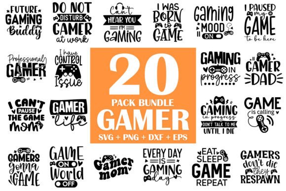 Gamer SVG Bundle: Graphics for Crafts & Blogs
