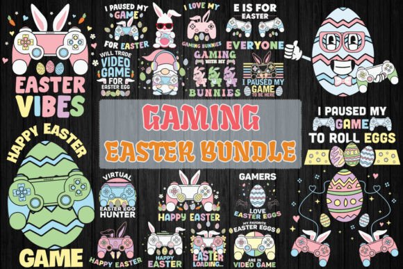 Gaming Easter Bundle SVG: Fresh Graphics for Crafts