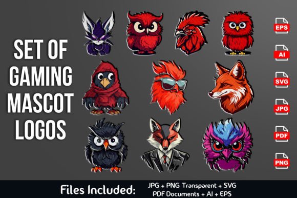 Gaming Esports Mascot Logos: Graphics Review