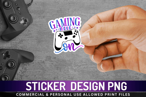Gaming Move Sticker: Fresh Graphics for Crafts
