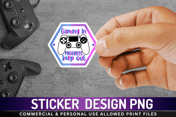 Gaming Sticker PNG for Crafts and Graphics Review