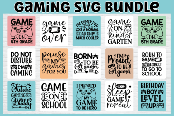 Gaming SVG Bundle: Graphics for Crafts & Business