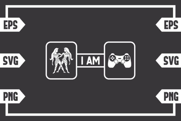 Gemini Symbol & Controller Graphics for Crafts