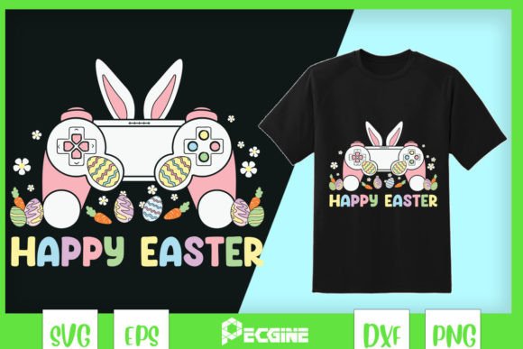 Happy Easter Gaming Controller: Graphics for Crafts