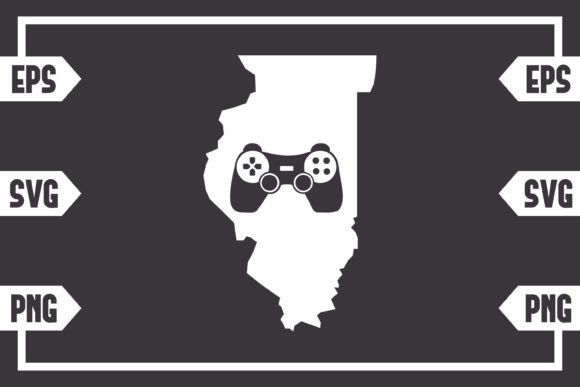 Illinois Gaming Controller Graphics for Crafts