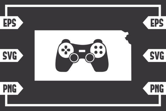 Kansas Gaming Controller: Graphics for Crafts & Web