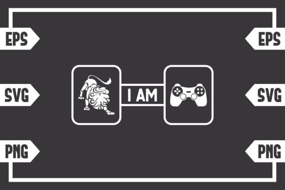 Leo Symbol & Gaming Controller: Graphics for Crafts