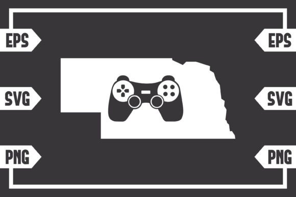 Nebraska Gaming Controller: Graphics for Crafts & Web
