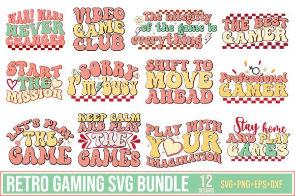 Retro Gaming SVG Bundle: Graphics for Crafts & Sales
