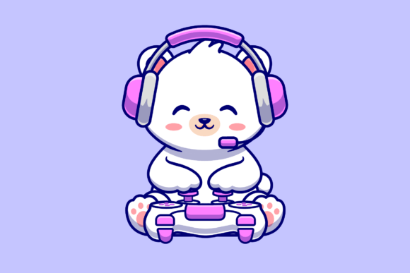 Reviewing Cute Baby Polar Bear Gaming Cartoon for Stitch