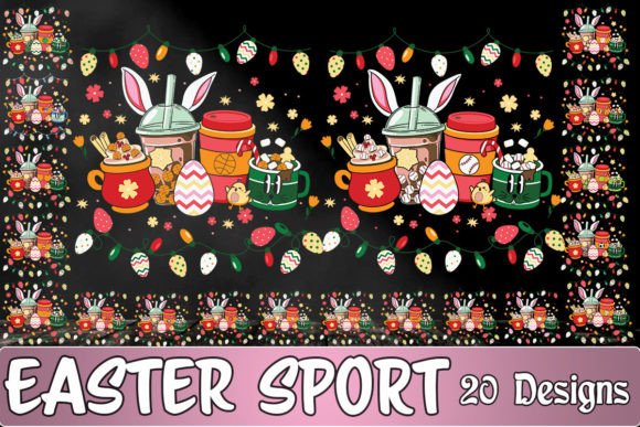 Sport Cup Easter Bundle: Graphics for Crafts