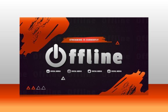 Stream Offline Gaming Banner Screen: Graphics & Graphic Templates