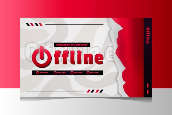 Twitch Stream Offline Gaming Banner: Graphics & Graphic Templates