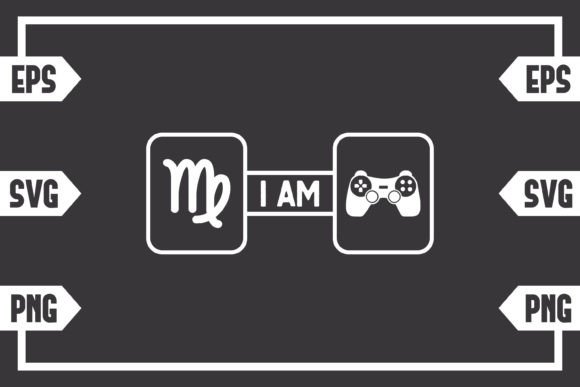 Virgo Sign and Gaming Controller: Graphics for Crafts